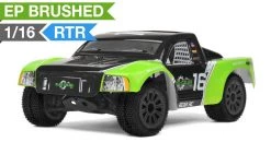 Mad Gear 1/16 Electric Short Course Truck 2.4ghz Ready To Run (Green) RC Remote Control Radio Truck