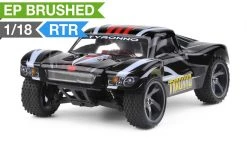 Iron Track Electric Tyronno 1:18 4WD Short Course Truck Ready To Run (Black) RC Remote Control Radio Car