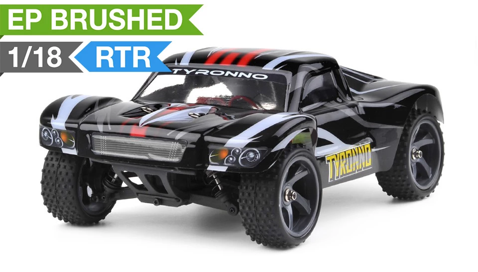Iron Track Electric Tyronno 1:18 4WD Short Course Truck Ready To Run (Black) RC Remote Control Radio Car 1 Iron Track Electric Tyronno 1:18 4WD Short Course Truck Ready To Run (Black) RC Remote Control Radio Car