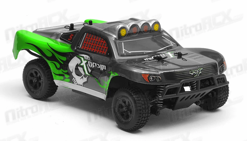 MicroX Racing 1/24 Micro Scale Short Course Truck Ready To Run 2.4ghz (Green) RC Remote Control Radio Car 2 MicroX Racing 1/24 Micro Scale Short Course Truck Ready To Run 2.4ghz (Green) RC Remote Control Radio Car - Image 2