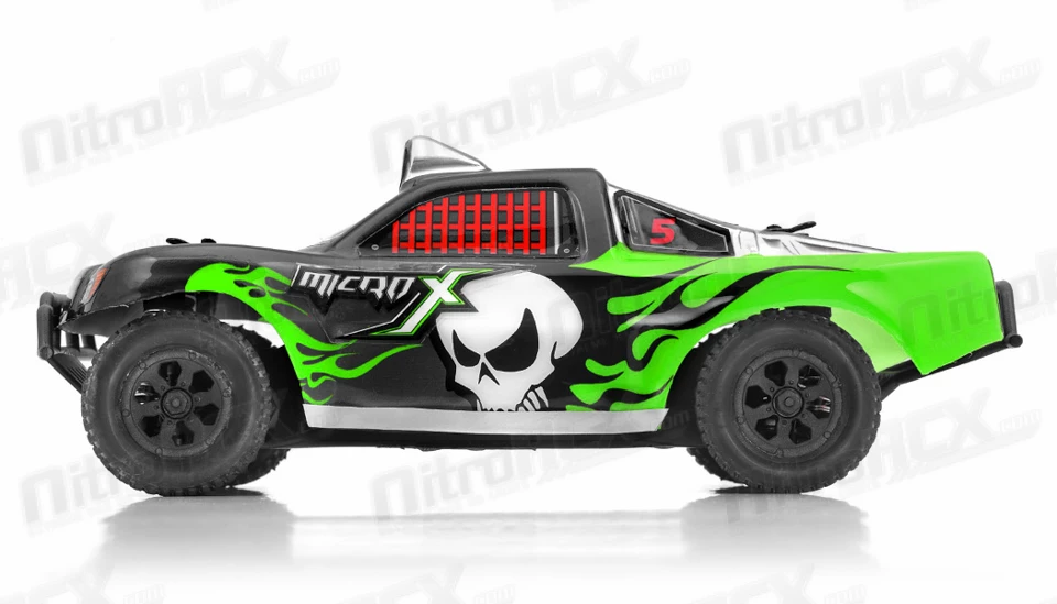 MicroX Racing 1/24 Micro Scale Short Course Truck Ready To Run 2.4ghz (Green) RC Remote Control Radio Car 3 MicroX Racing 1/24 Micro Scale Short Course Truck Ready To Run 2.4ghz (Green) RC Remote Control Radio Car - Image 3