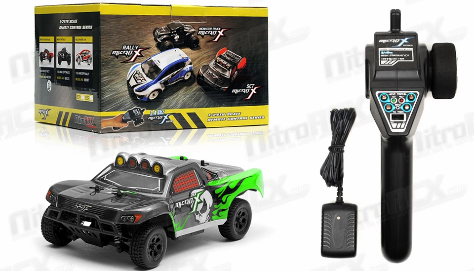 MicroX Racing 1/24 Micro Scale Short Course Truck Ready To Run 2.4ghz (Green) RC Remote Control Radio Car 18 MicroX Racing 1/24 Micro Scale Short Course Truck Ready To Run 2.4ghz (Green) RC Remote Control Radio Car - Image 18