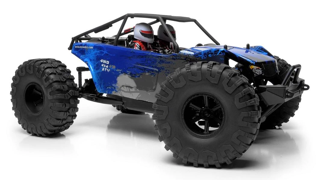 Exceed RC Rock Racer Radio Car 1/10 Scale 2.4Ghz MadRock 4WD Powerful Electric Remote Control 100% RTR Ready To Run W/ Waterproof Electronics (Blue) 2 Exceed RC Rock Racer Radio Car 1/10 Scale 2.4Ghz MadRock 4WD Powerful Electric Remote Control 100% RTR Ready To Run W/ Waterproof Electronics (Blue) - Image 2