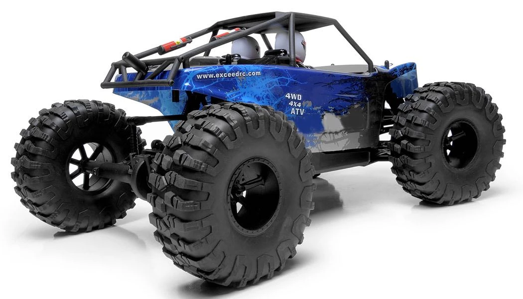 Exceed RC Rock Racer Radio Car 1/10 Scale 2.4Ghz MadRock 4WD Powerful Electric Remote Control 100% RTR Ready To Run W/ Waterproof Electronics (Blue) 3 Exceed RC Rock Racer Radio Car 1/10 Scale 2.4Ghz MadRock 4WD Powerful Electric Remote Control 100% RTR Ready To Run W/ Waterproof Electronics (Blue) - Image 3