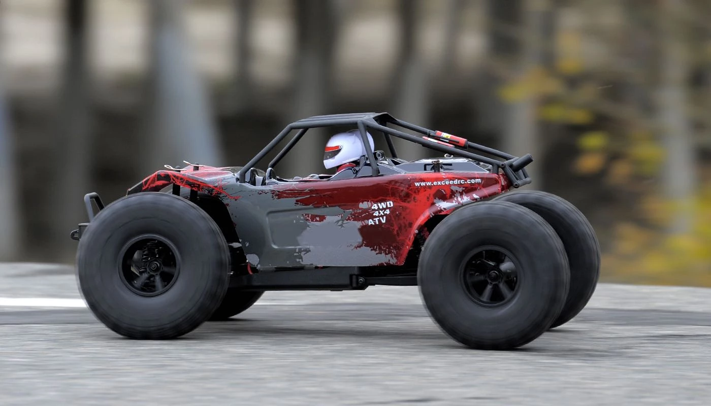 Exceed RC Rock Racer Radio Car 1/10 Scale 2.4Ghz MadRock 4WD Powerful Electric Remote Control 100% RTR Ready To Run W/ Waterproof Electronics (Red) 12 Exceed RC Rock Racer Radio Car 1/10 Scale 2.4Ghz MadRock 4WD Powerful Electric Remote Control 100% RTR Ready To Run W/ Waterproof Electronics (Red) - Image 12