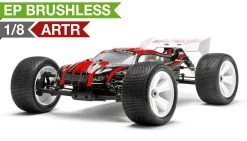 Iron Track Zeige E8XTL 1:8 Scale ARTR 4WD Brushless Short Course Truggy (Red) RC Remote Control Radio Car