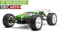 Iron Track Zeige E8XTL 1:8 Scale ARTR 4WD Brushless Short Course Truggy (Green) RC Remote Control Radio Car