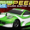 Exceed RC 2.4Ghz MadSpeed Drift Car Brushless Edition 1/10 Electric Ready To Run Drift Car (Green) RC Remote Control Radio Car