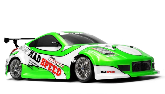 Exceed RC 2.4Ghz MadSpeed Drift Car Brushless Edition 1/10 Electric Ready To Run Drift Car (Green) RC Remote Control Radio Car 3 Exceed RC 2.4Ghz MadSpeed Drift Car Brushless Edition 1/10 Electric Ready To Run Drift Car (Green) RC Remote Control Radio Car - Image 3