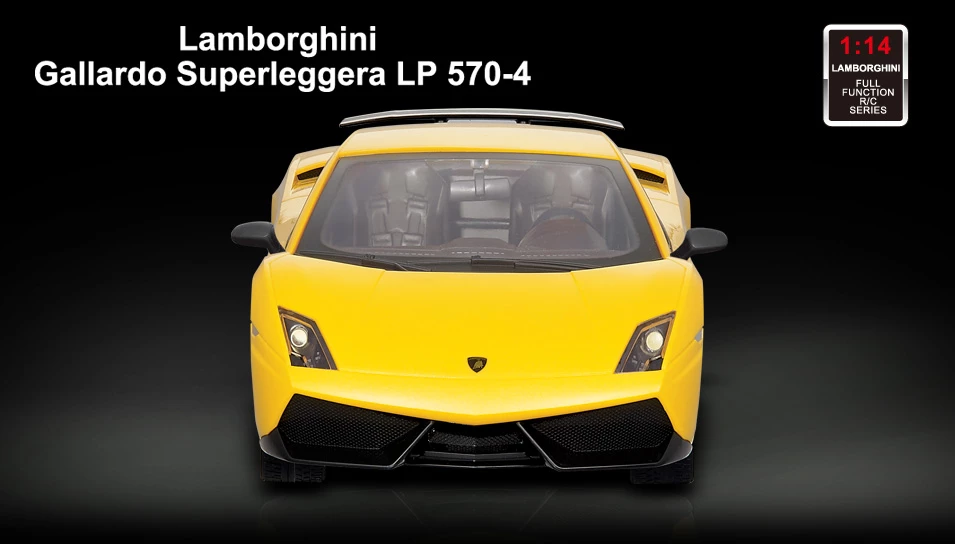 Licensed 1/14th Scale Lamborghini Gallardo Superleggera LP570-4 Ready To Run Control Car With Simulated Steering Wheel RC Remote Control Radio Car 3 Licensed 1/14th Scale Lamborghini Gallardo Superleggera LP570-4 Ready To Run Control Car With Simulated Steering Wheel RC Remote Control Radio Car - Image 3