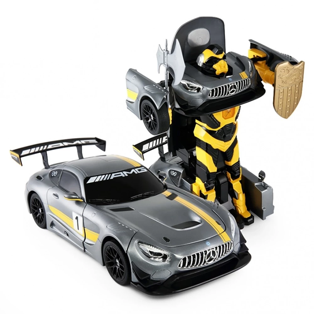 1:14 RC Mercedes-Benz GT3 2.4ghz RC Transformer Dancing Robot Car (Gray) 2 1:14 RC Mercedes-Benz GT3 2.4ghz RC Transformer Dancing Robot Car (Gray) - Image 2