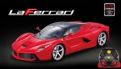 Licensed 1/14th Scale Ferrari LaFerrari Ready To Run Control Car With Simulated Steering Wheel RC Remote Control Radio Car