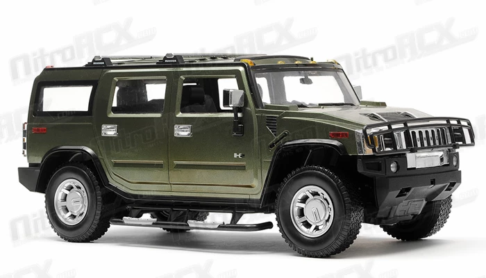 Licensed 1/10th Scale Hummer H2 RTR (Green) RC Remote Control Radio Car 2 Licensed 1/10th Scale Hummer H2 RTR (Green) RC Remote Control Radio Car - Image 2