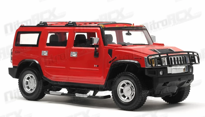 Licensed 1/10th Scale Hummer H2 RTR (Red) RC Remote Control Radio Car 2 Licensed 1/10th Scale Hummer H2 RTR (Red) RC Remote Control Radio Car - Image 2