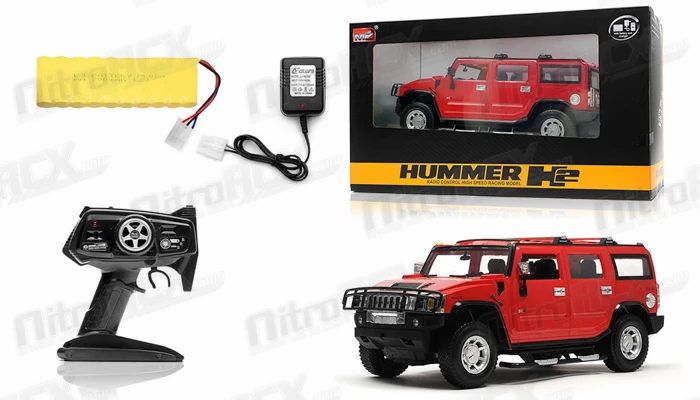 Licensed 1/10th Scale Hummer H2 RTR (Red) RC Remote Control Radio Car 9 Licensed 1/10th Scale Hummer H2 RTR (Red) RC Remote Control Radio Car - Image 9