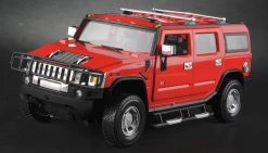 Licensed 1/14th Scale Hummer H2 Ready To Run Control Model Vehicle (Red) RC Remote Control Radio Car