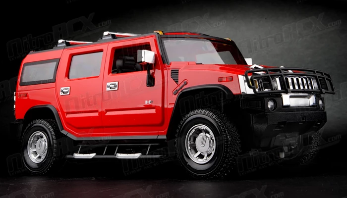 Licensed 1/14th Scale Hummer H2 Ready To Run Control Model Vehicle (Red) RC Remote Control Radio Car 2 Licensed 1/14th Scale Hummer H2 Ready To Run Control Model Vehicle (Red) RC Remote Control Radio Car - Image 2