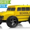Iron Track Electric Yellow Bus 1:18 4WD Truck Ready To Run RC Remote Control Radio Car