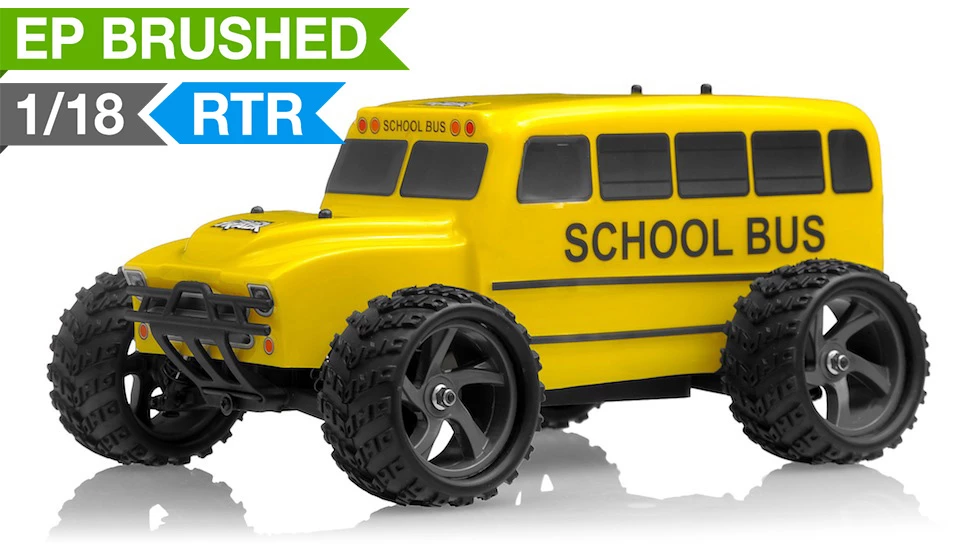 Iron Track Electric Yellow Bus 1:18 4WD Truck Ready To Run RC Remote Control Radio Car 1 Iron Track Electric Yellow Bus 1:18 4WD Truck Ready To Run RC Remote Control Radio Car