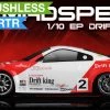 Exceed RC 2.4Ghz MadSpeed Drift Car Brushless Edition 1/10 Electric Ready To Run Drift Car (Red/White) RC Remote Control Radio Car