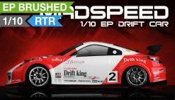 Exceed RC 2.4Ghz MadSpeed Drift Car Edition 1/10 Electric Ready To Run Drift Car (Red/White) RC Remote Control Radio Car