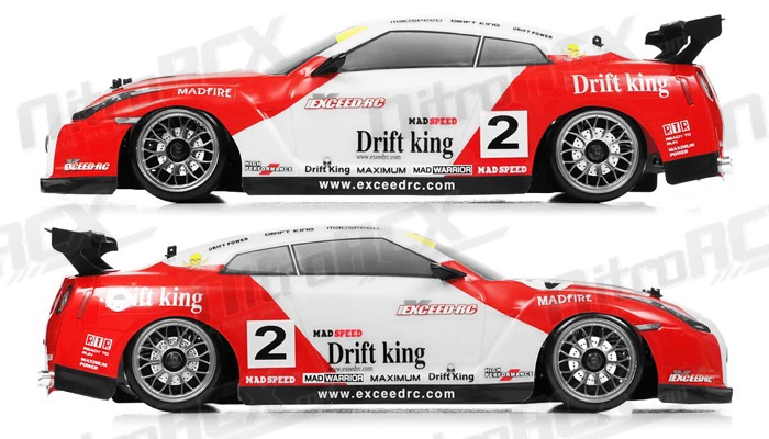 Exceed RC 2.4Ghz MadSpeed Drift Car Brushless Edition 1/10 Electric Ready To Run Drift Car (Sk-Red/White) RC Remote Control Radio Car 5 Exceed RC 2.4Ghz MadSpeed Drift Car Brushless Edition 1/10 Electric Ready To Run Drift Car (Sk-Red/White) RC Remote Control Radio Car - Image 5