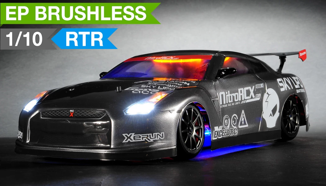 Exceed RC 2.4Ghz MadSpeed Drift Car Brushless Edition 1/10 Electric Ready To Run Drift Car W/ LED Head Lights (Grey) RC Remote Control Radio Car 1 Exceed RC 2.4Ghz MadSpeed Drift Car Brushless Edition 1/10 Electric Ready To Run Drift Car W/ LED Head Lights (Grey) RC Remote Control Radio Car
